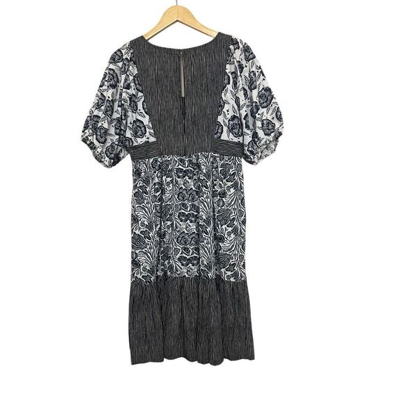 Anthropologie BloomingPrint Adrienne Flounced Midi Dress Size: 6 US S - Picture 3 of 7